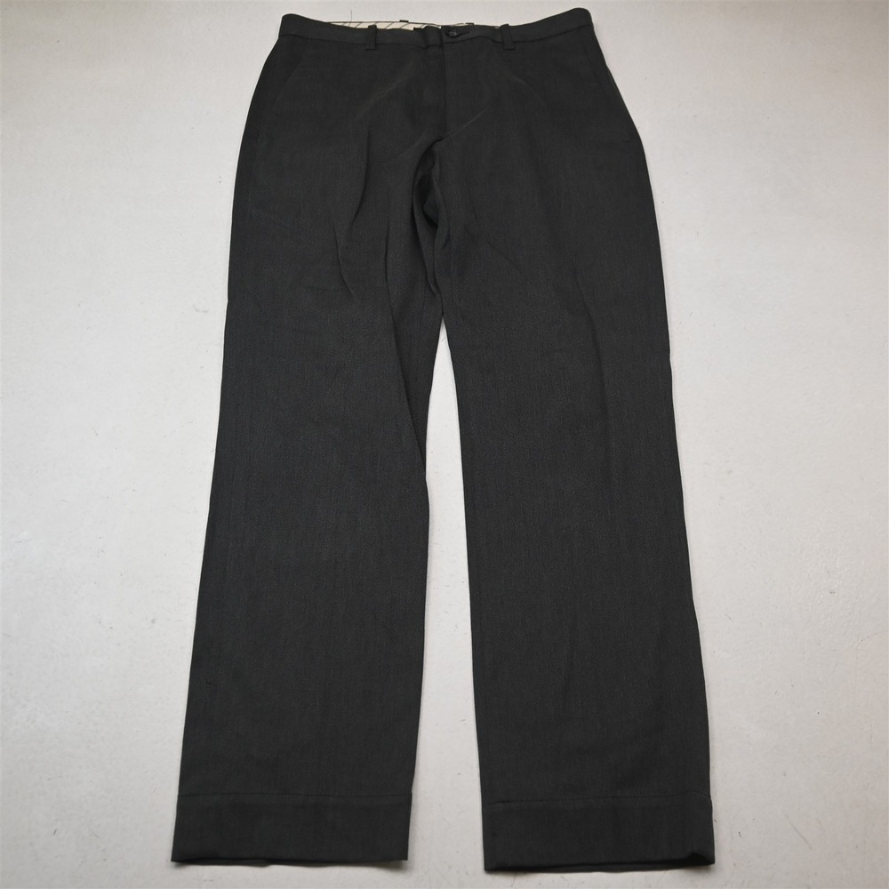 Banana Republic 30x30 Gray Stretch Tailored Fit Flat Front Dress Mens Pants